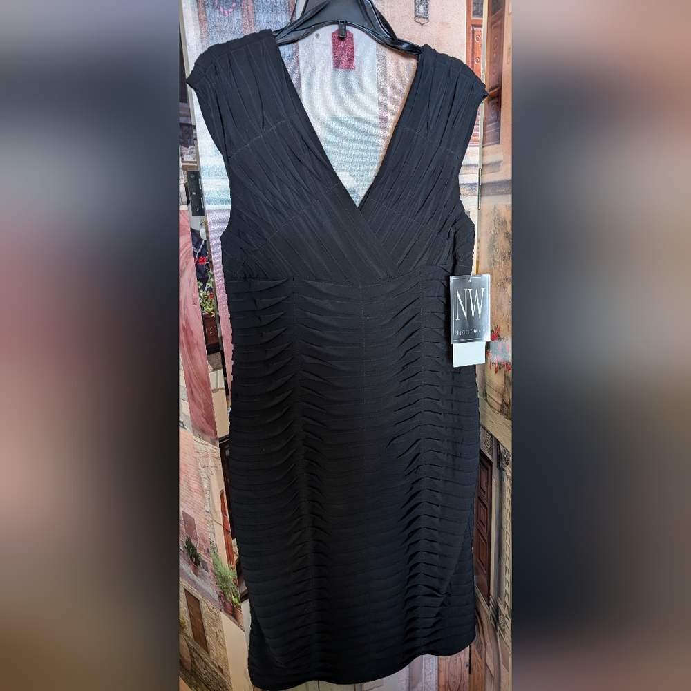 Night Way Collections Elegant Black Midi Dress